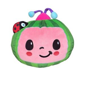CoComelon 12" Plush Watermelon Melon Cuddle Pillow with Ladybug